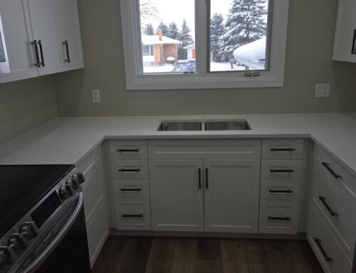 White Quartz Countertops for a Crisp Clean Kitchen
